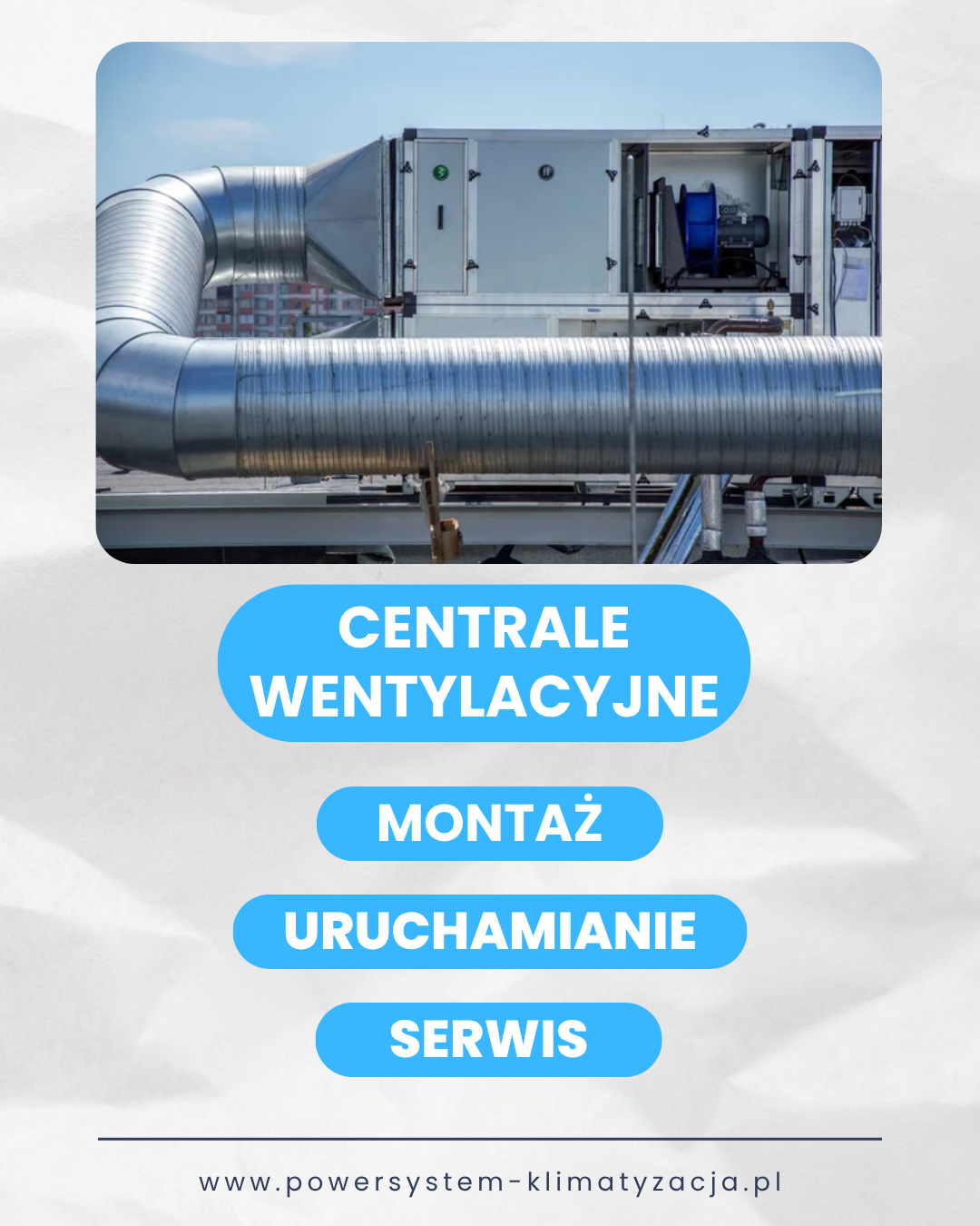 Centrale wentylacyjne montaz uruchomienie serwis