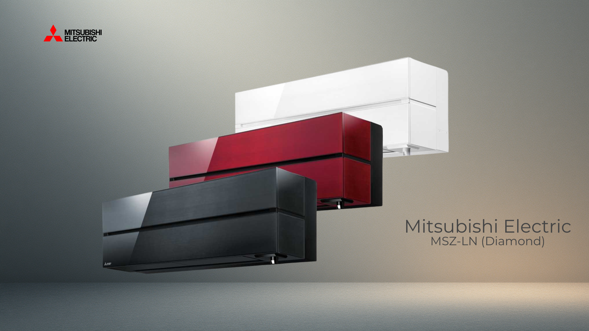 Klimatyzator Mitsubishi Electric MSZ-LN Diamond w kolorach biały, czarny i czerwony
